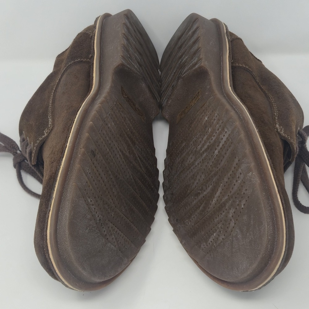 Clarks Men's 13 M Brown Suede Oxford Shoes 82655 Plain Toe Casual Comfort - Picture 15 of 16